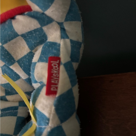 Vintage 1994 Playskool Checkered Teddy Bear - Picture 2 of 3
